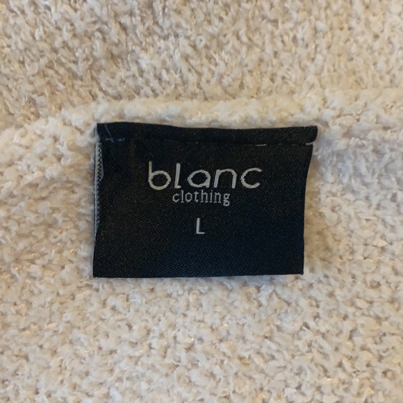 Blanc 2 piece lg set. Beige sweater tank/pants. - Picture 5 of 6